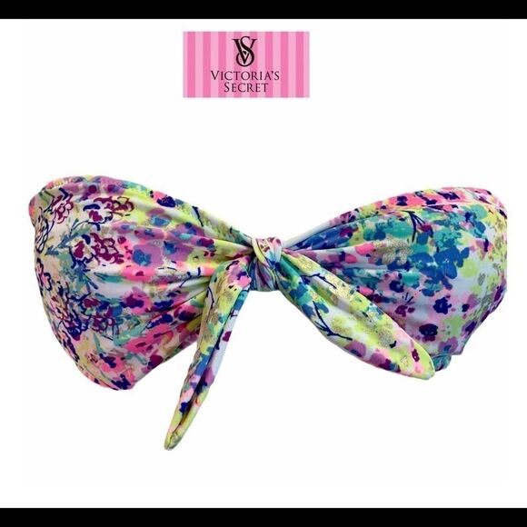 Victoria’s Secret multicoloured neon bikini top M - Picture 1 of 5